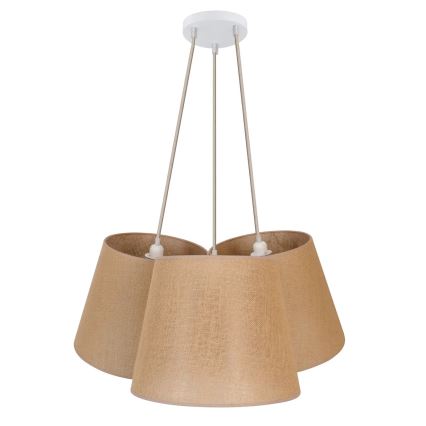 Duolla - Подвесная люстра ROSSA 3xE27/15W/230V диаметр 75 см коричневый