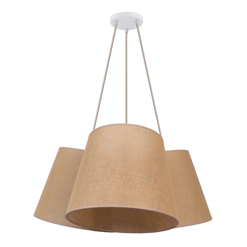 Duolla - Подвесная люстра ROSSA 3xE27/15W/230V диаметр 75 см коричневый