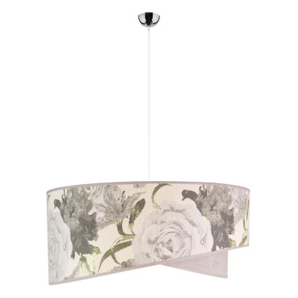 Duolla - Подвесная люстра ROYAL 1xE27/40W/230V диаметр 50 см серый