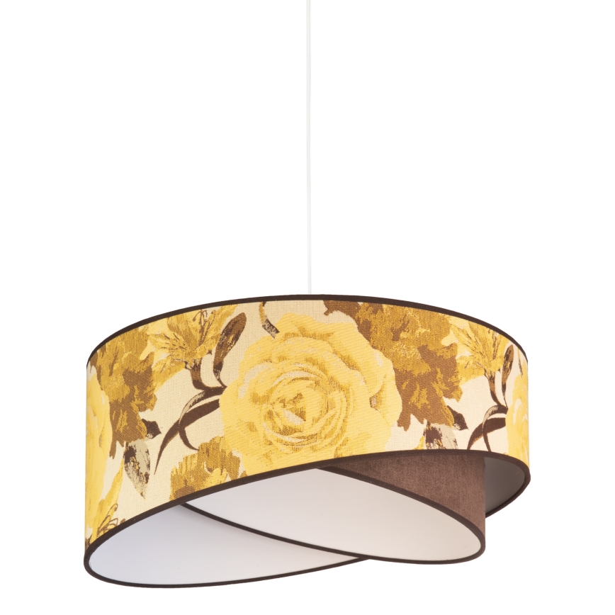 Duolla - Подвесная люстра ROYAL 1xE27/40W/230V диаметр 50 см желтый