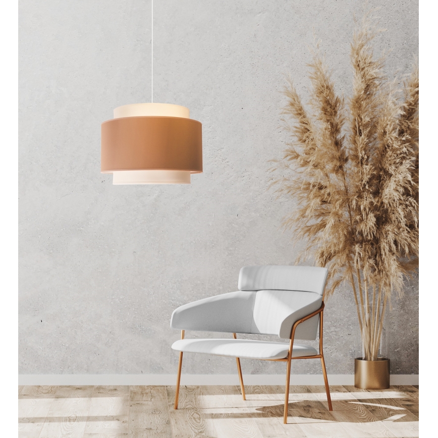 Duolla - Подвесная люстра SOHO 1xE27/40W/230V диаметр 40 см бежевый/кремовый