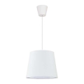 Duolla - Подвесная люстра SOLO 1xE27/40W/230V диаметр 24 см белый