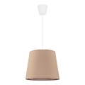 Duolla - Подвесная люстра SOLO 1xE27/40W/230V диаметр 24 см бежевый