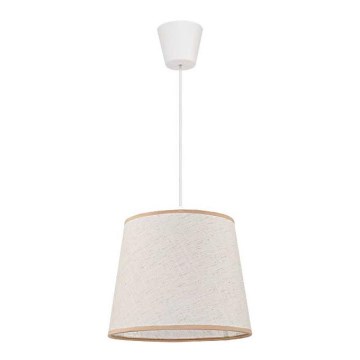 Duolla - Подвесная люстра SOLO 1xE27/40W/230V диаметр 24 см светло-бежевый