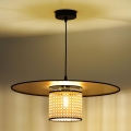 Duolla - Подвесная люстра TOKYO RATTAN 1xE27/15W/230V диаметр 50 см золотистый/ротанг