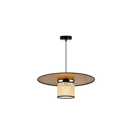Duolla - Подвесная люстра TOKYO RATTAN 1xE27/15W/230V диаметр 50 см золотистый/ротанг