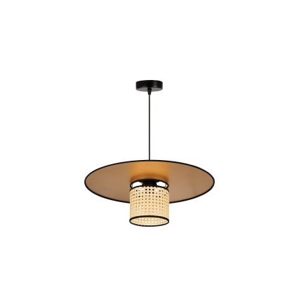 Duolla - Подвесная люстра TOKYO RATTAN 1xE27/15W/230V диаметр 50 см золотистый/ротанг