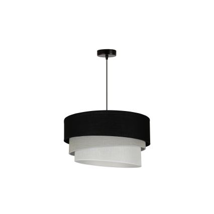 Duolla - Подвесная люстра TRIO 1xE27/15W/230V диаметр 45 см черный/серый/белый