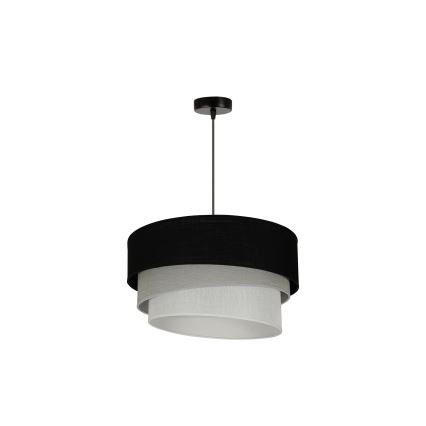 Duolla - Подвесная люстра TRIO 1xE27/15W/230V диаметр 45 см черный/серый/белый