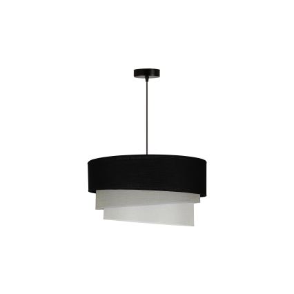 Duolla - Подвесная люстра TRIO 1xE27/15W/230V диаметр 45 см черный/серый/белый