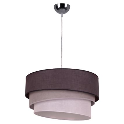 Duolla - Подвесная люстра TRIO 1xE27/40W/230V диаметр 45 см антрацит/серый/белый