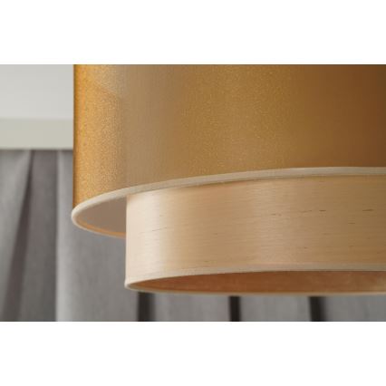 Duolla - Подвесная люстра WOOD BOHO 1xE27/15W/230V диаметр 45 см медный/бежевый