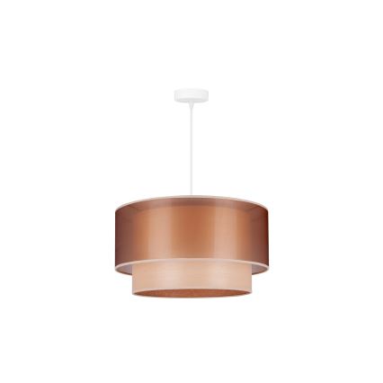 Duolla - Подвесная люстра WOOD BOHO 1xE27/15W/230V диаметр 45 см медный/бежевый