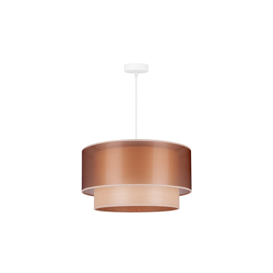 Duolla - Подвесная люстра WOOD BOHO 1xE27/15W/230V диаметр 45 см медный/бежевый