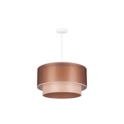 Duolla - Подвесная люстра WOOD BOHO 1xE27/15W/230V диаметр 45 см медный/бежевый