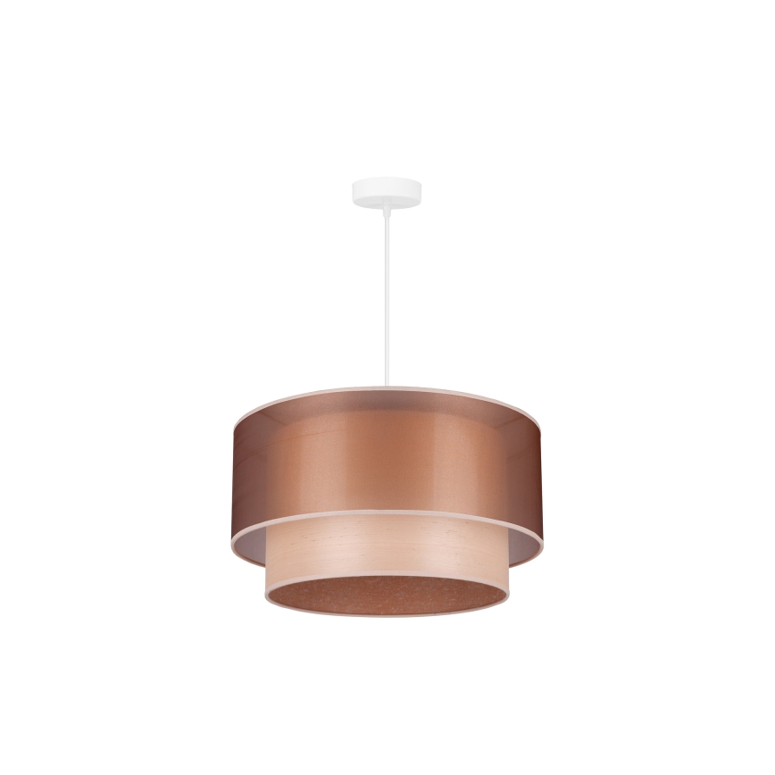 Duolla - Подвесная люстра WOOD BOHO 1xE27/15W/230V диаметр 45 см медный/бежевый