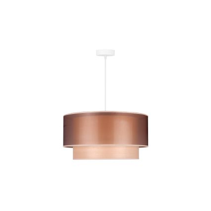 Duolla - Подвесная люстра WOOD BOHO 1xE27/15W/230V диаметр 45 см медный/бежевый
