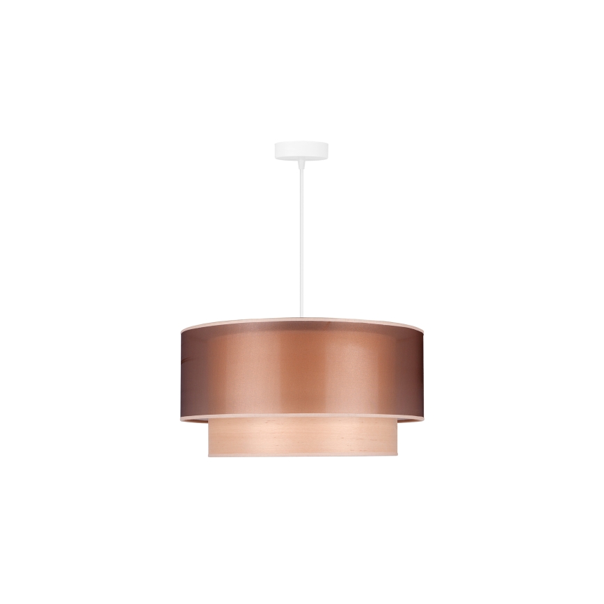Duolla - Подвесная люстра WOOD BOHO 1xE27/15W/230V диаметр 45 см медный/бежевый