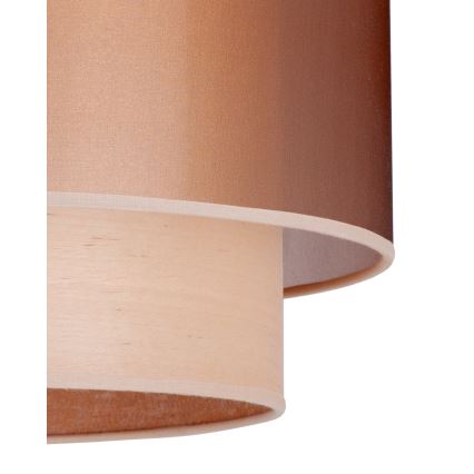 Duolla - Подвесная люстра WOOD BOHO 1xE27/15W/230V диаметр 45 см медный/бежевый