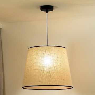 Duolla - Подвесная люстра YUTE 1xE27/15W/230V диаметр 38 см серый/черный