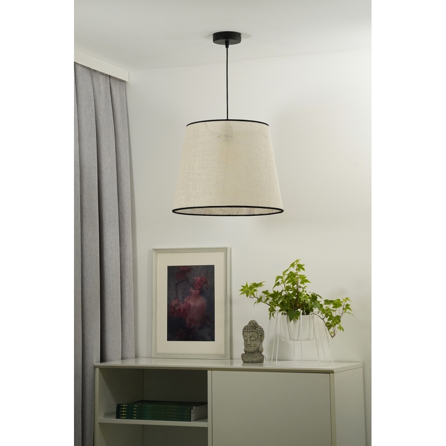 Duolla - Подвесная люстра YUTE 1xE27/15W/230V диаметр 38 см серый/черный