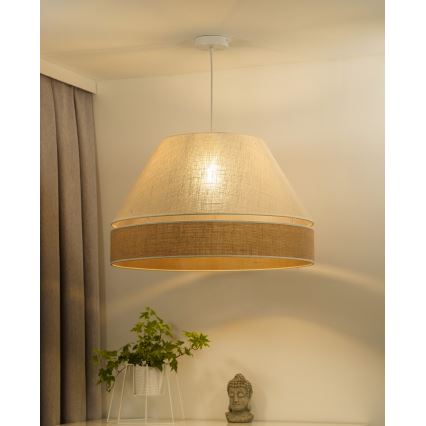 Duolla - Подвесная люстра YUTE AVIGNON 1xE27/15W/230V диаметр 60 см серый/коричневый