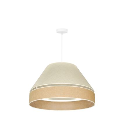 Duolla - Подвесная люстра YUTE AVIGNON 1xE27/15W/230V диаметр 60 см серый/коричневый