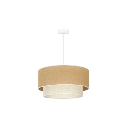 Duolla - Подвесная люстра YUTE BOHO 1xE27/15W/230V диаметр 45 см коричневый/кремовый