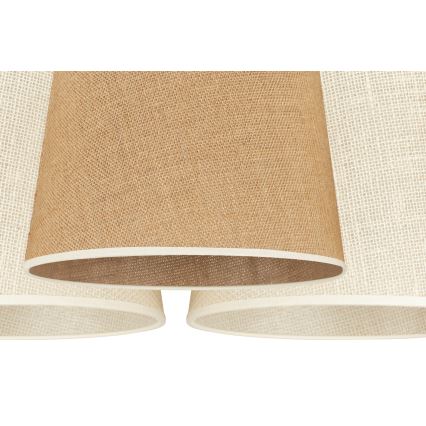 Duolla - Подвесная люстра YUTE ROSSA 3xE27/15W/230V серый/коричневый