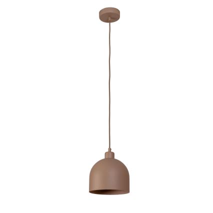 Duolla - Подвесной светильник на шнуре IRONLINE 1xE27/15W/230V, диаметр 17 см, бежевый