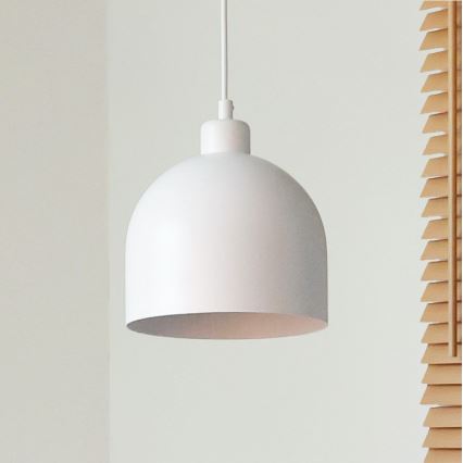 Duolla - Подвесной светильник на тросе IRONLINE 1xE27/15W/230V диам. 17 см белый