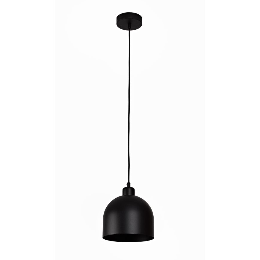 Duolla - Подвесной светильник на тросе IRONLINE 1xE27/15W/230V, диаметр 17 см, черный