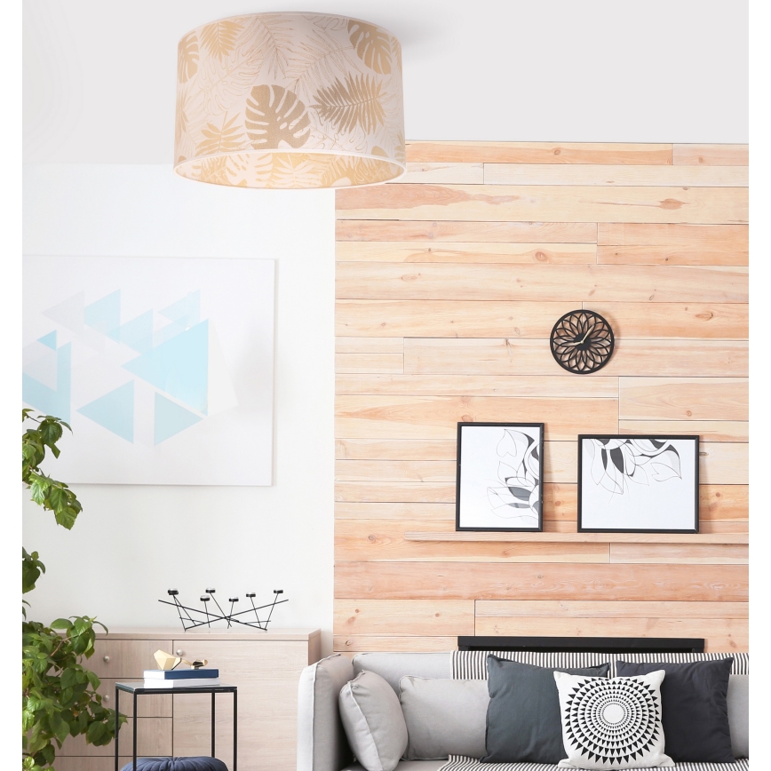 Duolla - Потолочный светильник ARECA 1xE27/40W/230V диаметр 45 см латунь/белый