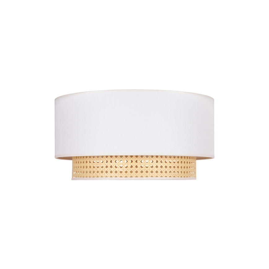 Duolla - Потолочный светильник BOHO 1xE27/15W/230V диаметр 45 см кремовый/ротанг