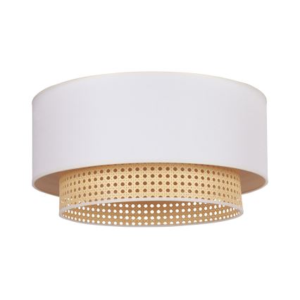 Duolla - Потолочный светильник BOHO 3xE27/15W/230V диаметр 60 см кремовый/ротанг