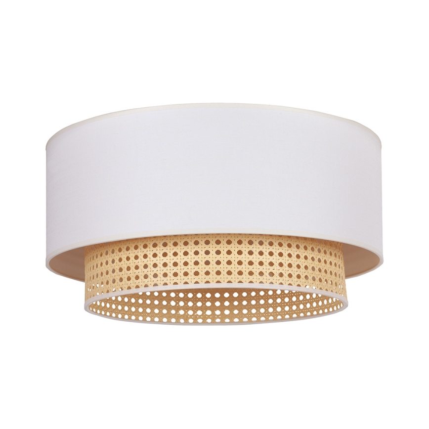 Duolla - Потолочный светильник BOHO 3xE27/15W/230V диаметр 60 см кремовый/ротанг