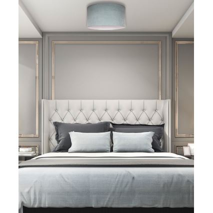 Duolla - Потолочный светильник BRISTOL 1xE27/15W/230V диаметр 45 см зеленый/белый