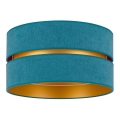 Duolla - Потолочный светильник DUO 1xE27/40W/230V диаметр 40 см бирюзовый/золотистый