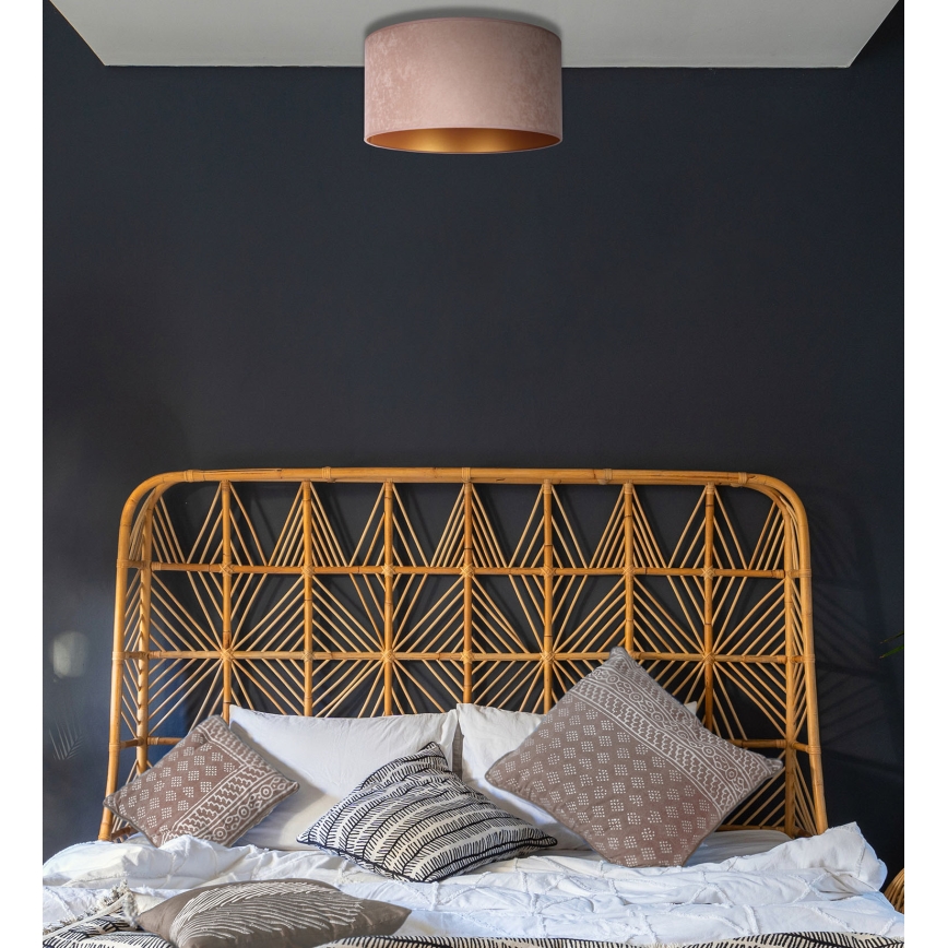 Duolla - Потолочный светильник ROLLER 1xE27/15W/230V диаметр 40 см бежевый/золотой