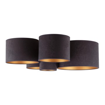 Duolla - Потолочный светильник ROLLER PENTO 5xE27/60W/230V антрацит