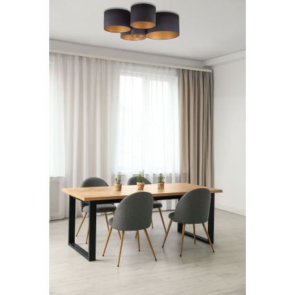 Duolla - Потолочный светильник ROLLER PENTO 5xE27/60W/230V антрацит