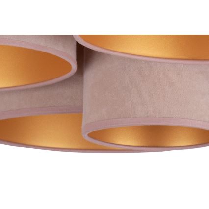 Duolla - Потолочный светильник ROLLER PENTO 5xE27/60W/230V коричневый