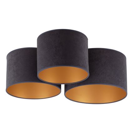 Duolla - Потолочный светильник ROLLER TRIO 3xE27/60W/230V антрацит