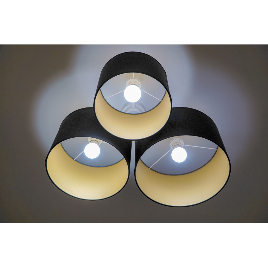 Duolla - Потолочный светильник ROLLER TRIO 3xE27/60W/230V антрацит