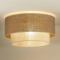 Duolla - Потолочный светильник YUTE BOHO 1xE27/15W/230V диаметр 45 см коричневый/кремовый