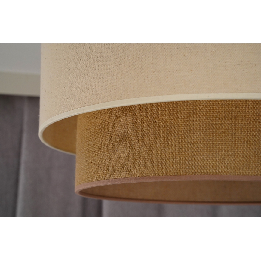 Duolla - Потолочный светильник BOHO 1xE27/15W/230V диаметр 45 см бежевый/коричневый