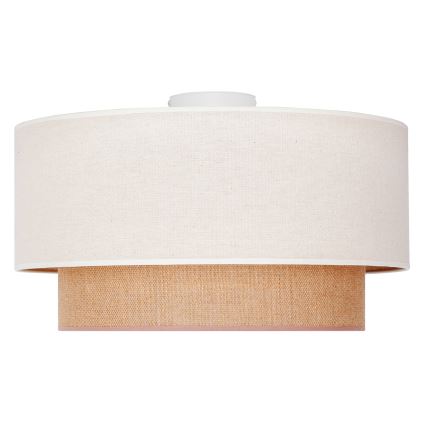 Duolla - Потолочный светильник BOHO 1xE27/15W/230V диаметр 45 см бежевый/коричневый