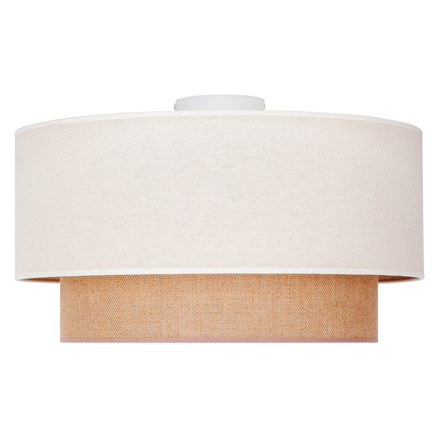 Duolla - Потолочный светильник BOHO 1xE27/15W/230V диаметр 45 см бежевый/коричневый
