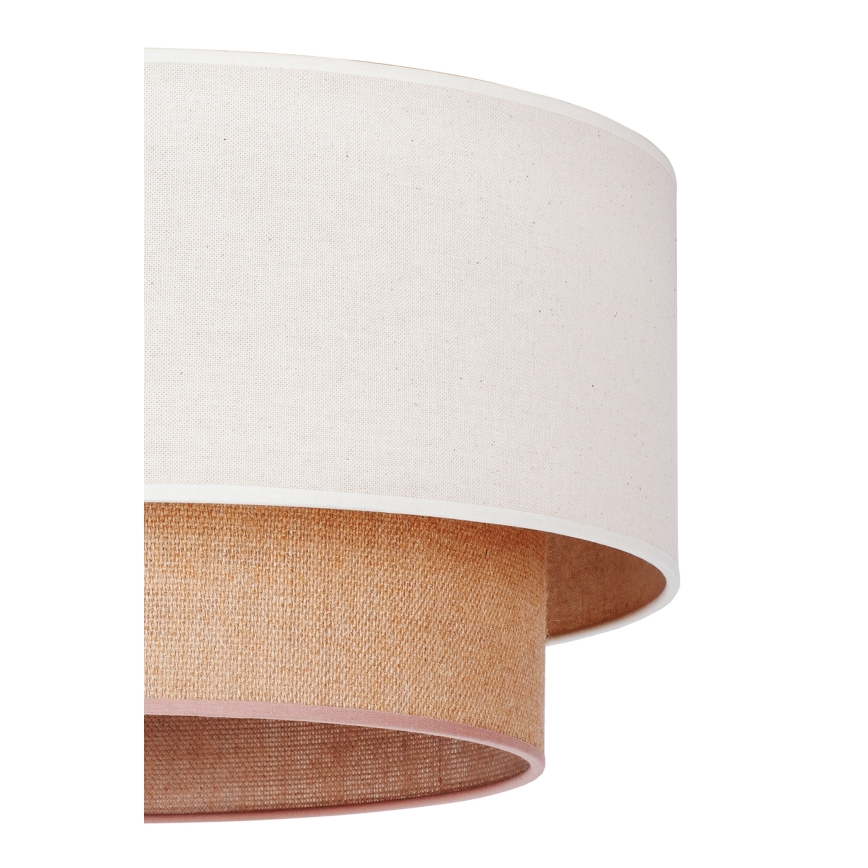 Duolla - Потолочный светильник BOHO 1xE27/15W/230V диаметр 45 см бежевый/коричневый