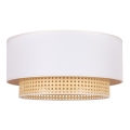 Duolla - Потолочный светильник BOHO 1xE27/15W/230V диаметр 45 см кремовый/ротанг